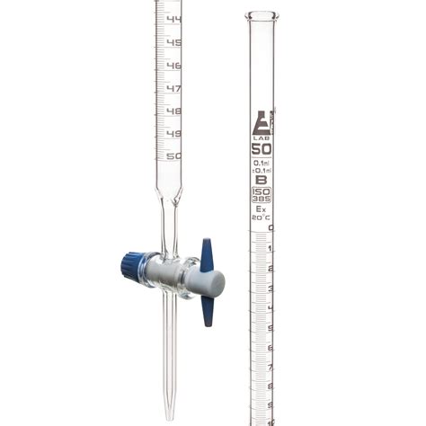 B8r07873 Glass Burette Ptfe Stopcock Class B 50Ml Philip Harris B8r07873 Glass Burette Ptfe Stopcock Class B 50Ml Philip Harris