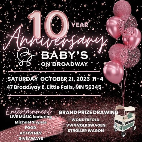 Baby On Broadway S 10 Year Anniversary Visit Little Falls Baby On Broadway S 10 Year Anniversary Visit Little Falls