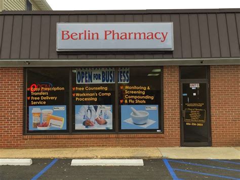 Berlin Pharmacy In 360 S White Horse Pike C Berlin Nj 08009 Usa Berlin Pharmacy In 360 S White Horse Pike C Berlin Nj 08009 Usa