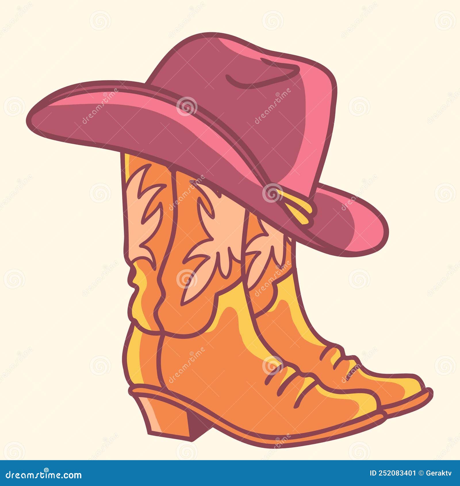 Cartoon Cowgirl Hat