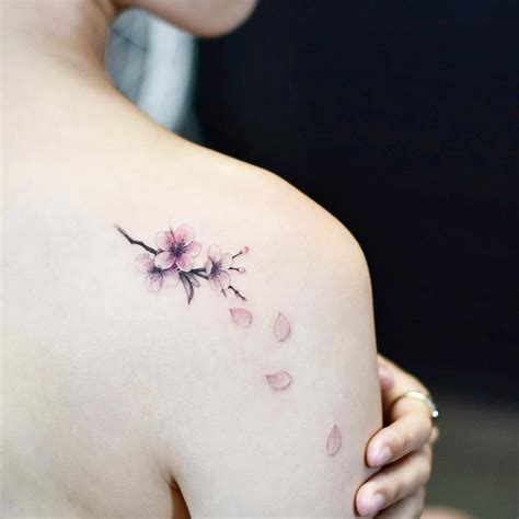 Cherry Blossom Tree Tattoo On Shoulder Blade Cherry Blossom Tree Tattoo On Shoulder Blade