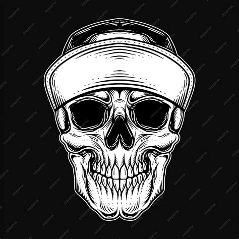 Dark Art Skull Gangster Tattoo Vintage Gangsta Apparel Hand Drawing Dark Art Skull Gangster Tattoo Vintage Gangsta Apparel Hand Drawing