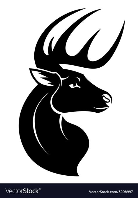 Deer Head Symbol Royalty Free Vector Image Vectorstock Deer Head Symbol Royalty Free Vector Image Vectorstock