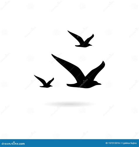 Flying Bird Silhouettes Simple Flying Bird Silhouettes Simple