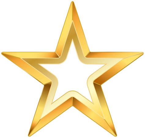 Golden Star Png