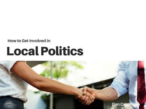 How To Get Involved In Local Politics