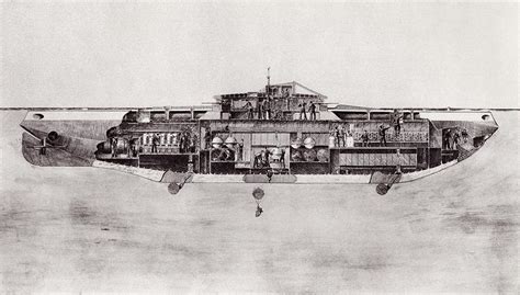 Illustration Of A Lake Submarine Used Drawing By Vintage Design Pics Illustration Of A Lake Submarine Used Drawing By Vintage Design Pics