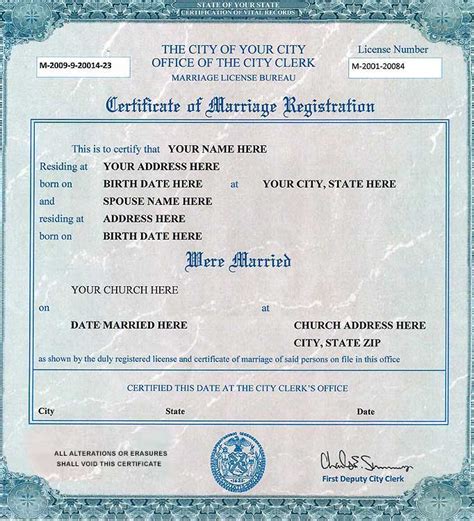 Licencia De Matrimonio