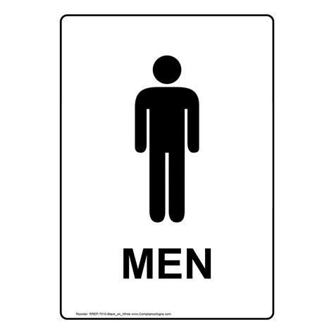 Men Bathroom Sign