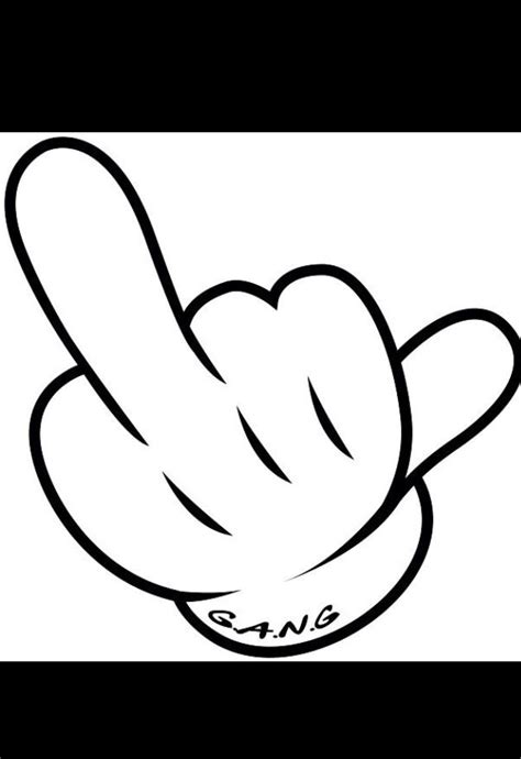 Middle Finger Drawing