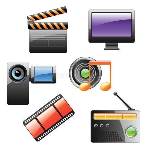 Multimedia Icon Set Stock Illustration Illustration Of Monitor 15696622 Multimedia Icon Set Stock Illustration Illustration Of Monitor 15696622
