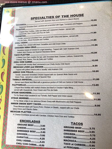 Online Menu Of Green Onion Mexican Restaurant Restaurant San Pedro Online Menu Of Green Onion Mexican Restaurant Restaurant San Pedro
