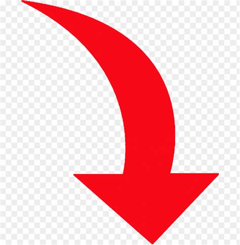 Red Curved Arrow