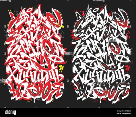 Wildstyle Alphabet Vector